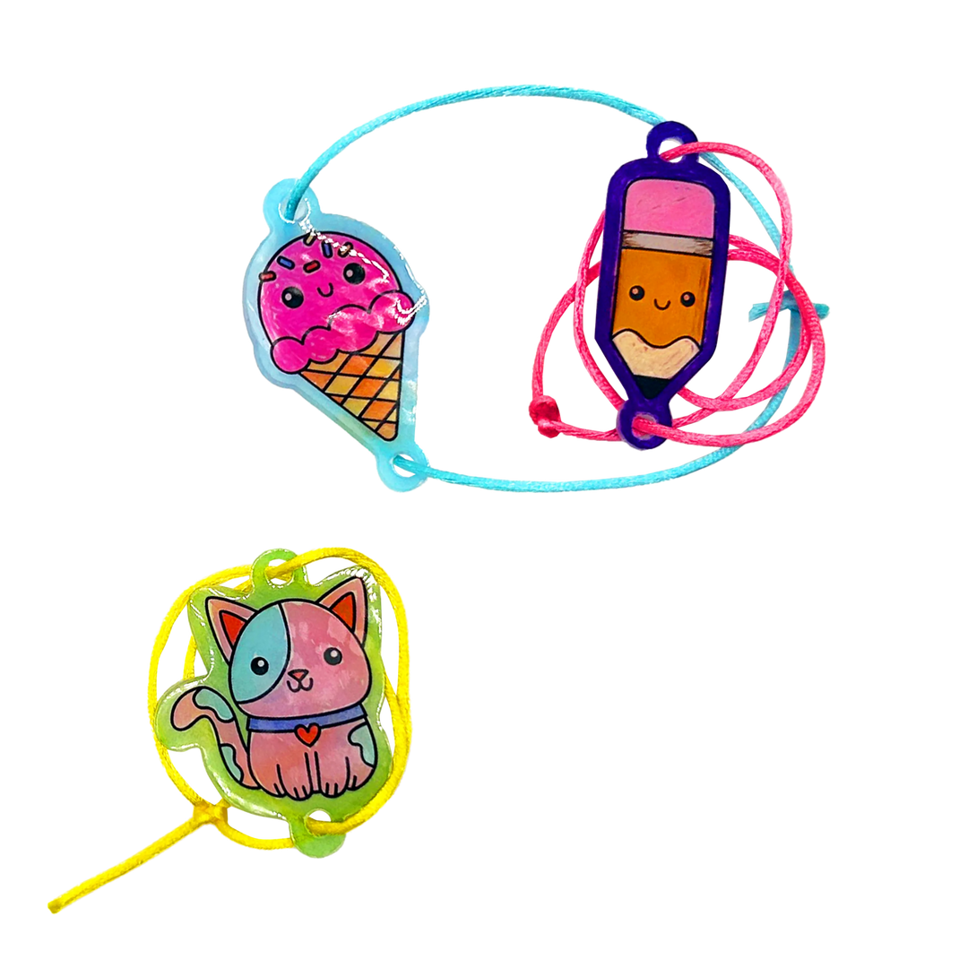 OOLY Shrink-its! DIY Shrink Art Kit – B.F.F Bracelet Kit