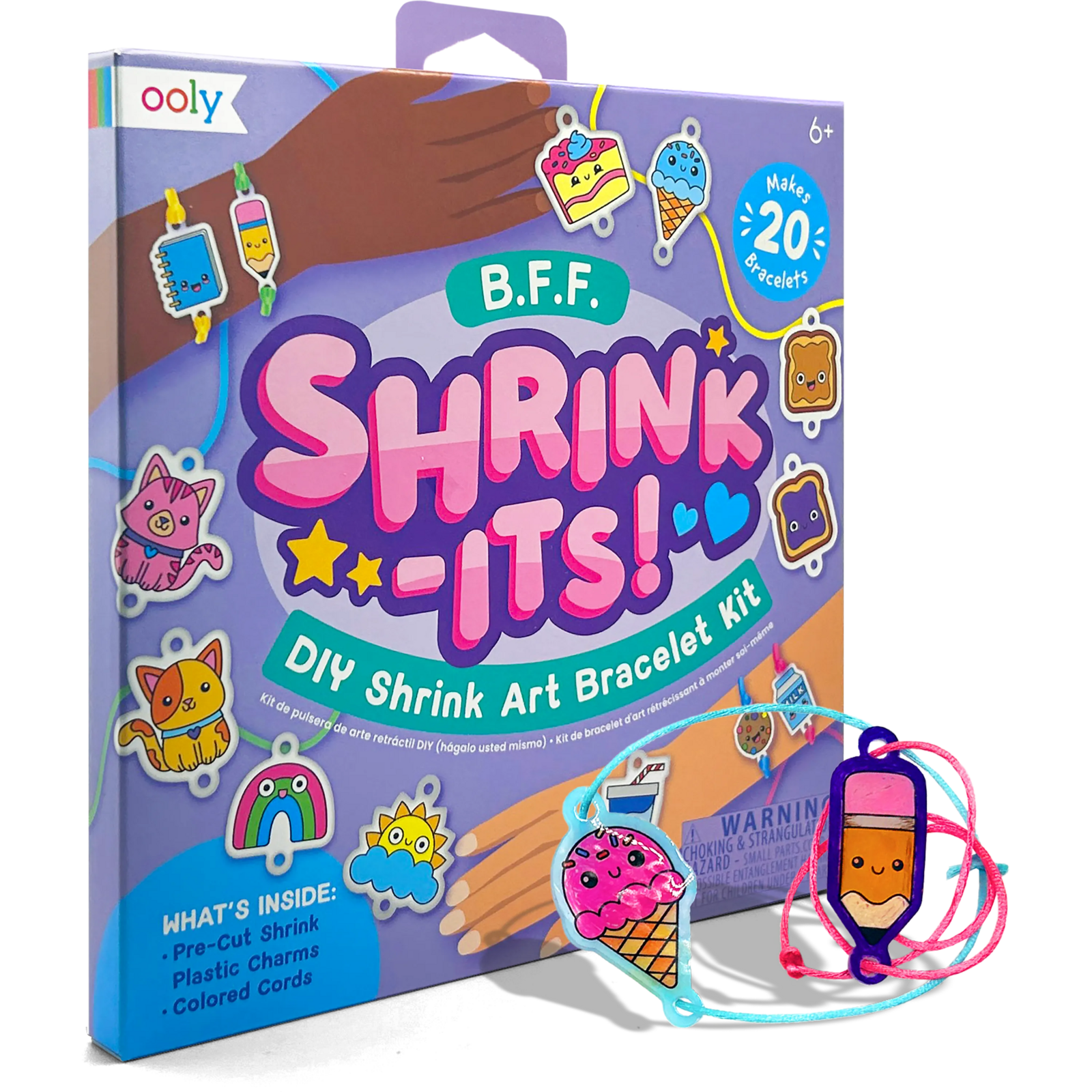 OOLY Shrink-its! DIY Shrink Art Kit – B.F.F Bracelet Kit