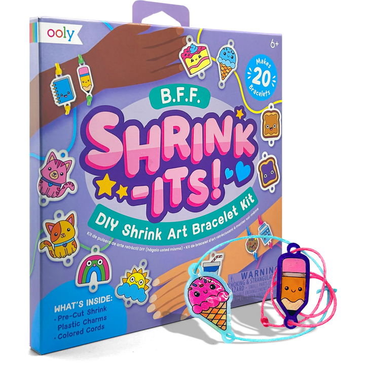 OOLY Shrink-its! DIY Shrink Art Kit – B.F.F Bracelet Kit