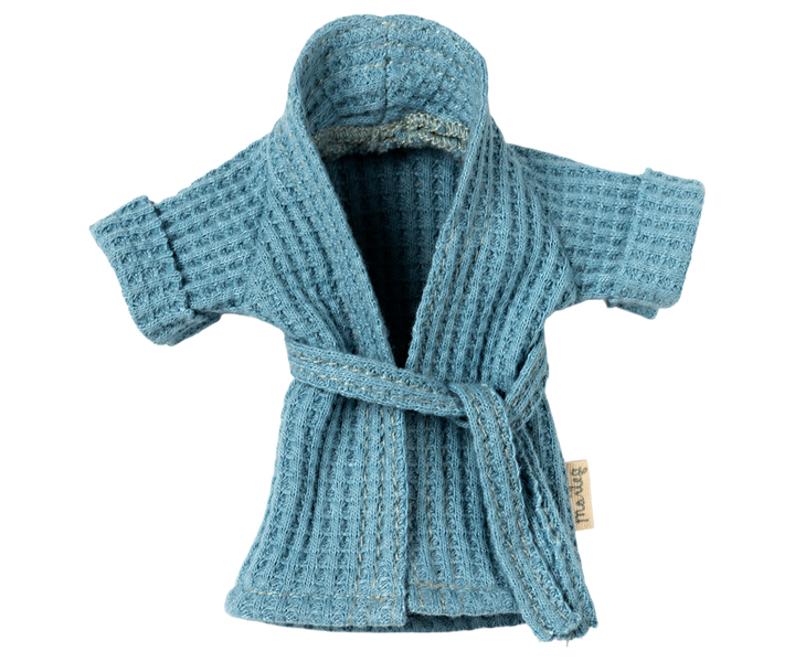 Maileg Mouse Dusty Blue Bathrobe – Mum or Dad