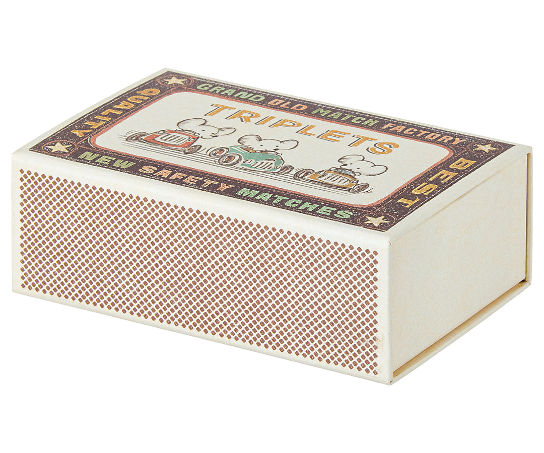 Maileg Baby Mice Triplets in Matchbox