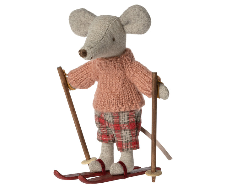 Maileg Winter Mouse with Ski Set – Big Sister