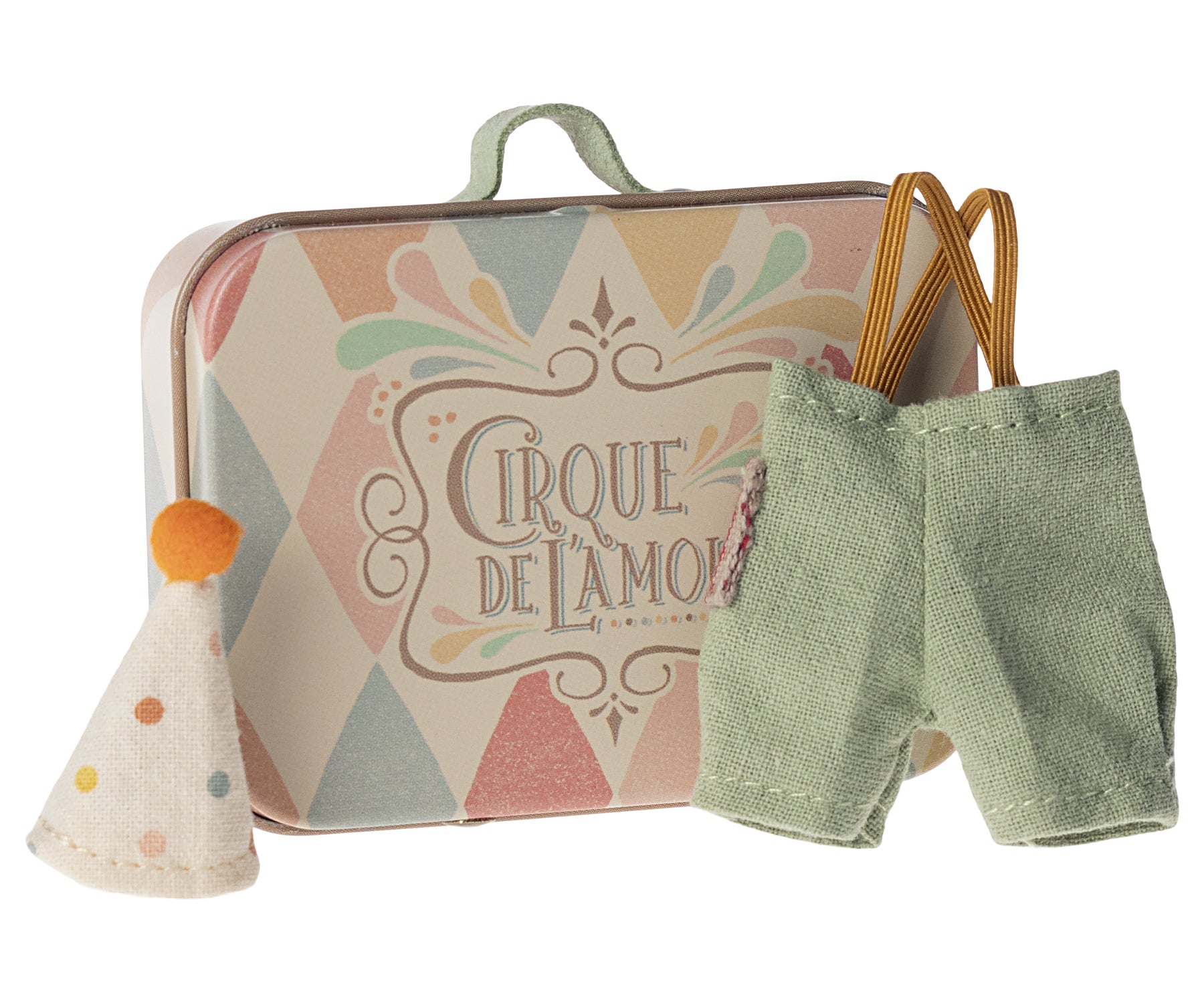 Maileg Miniature Mouse Clown Clothes in Suitcase – Little Brother