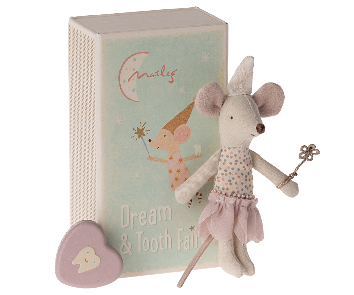 Maileg Tooth Fairy Mouse in Matchbox – Little Sister