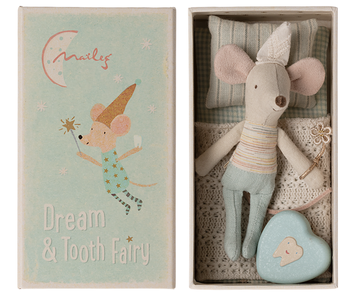 Maileg Tooth Fairy Mouse in Matchbox – Little Brother