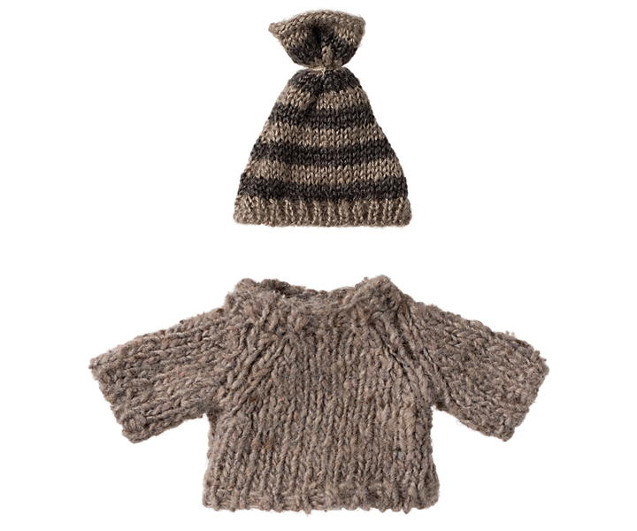 Maileg Knitted Sweater &amp; Hat – Big Brother