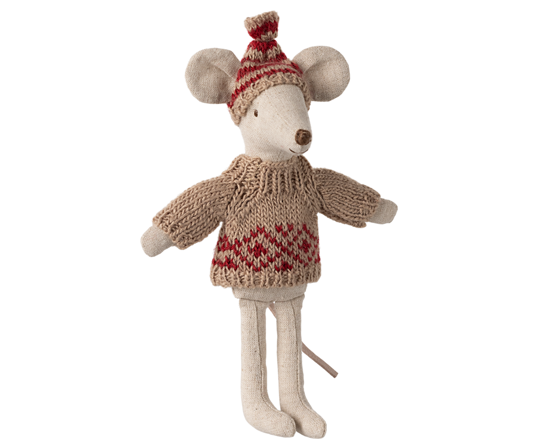 Maileg Knitted Sweater &amp; Hat – Mum Mouse
