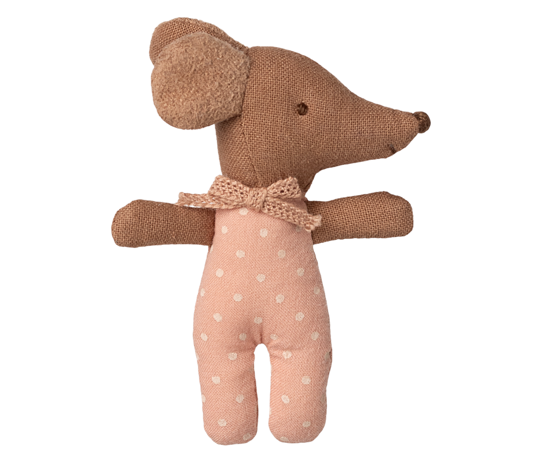 Maileg Sleepy Wakey Baby Mouse in Matchbox – Rose (2025)