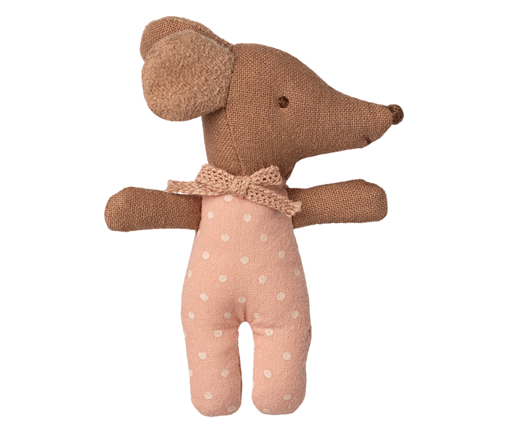 Maileg Sleepy Wakey Baby Mouse in Matchbox – Rose (2025)