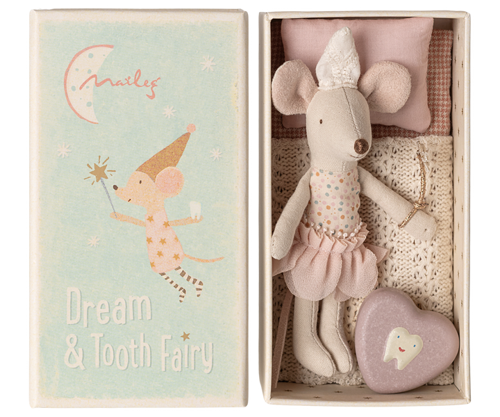 Maileg Tooth Fairy Mouse in Matchbox – Little Sister
