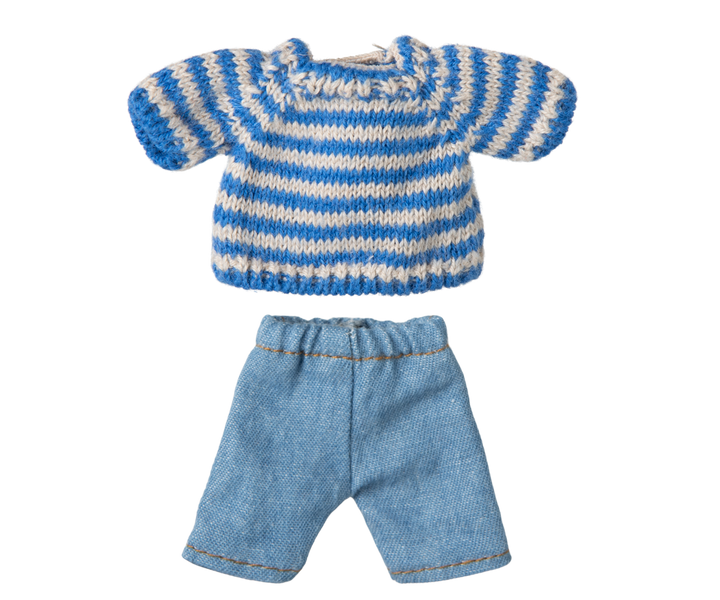 Maileg Mouse Knitted Sweater &amp; Pants – Big Brother
