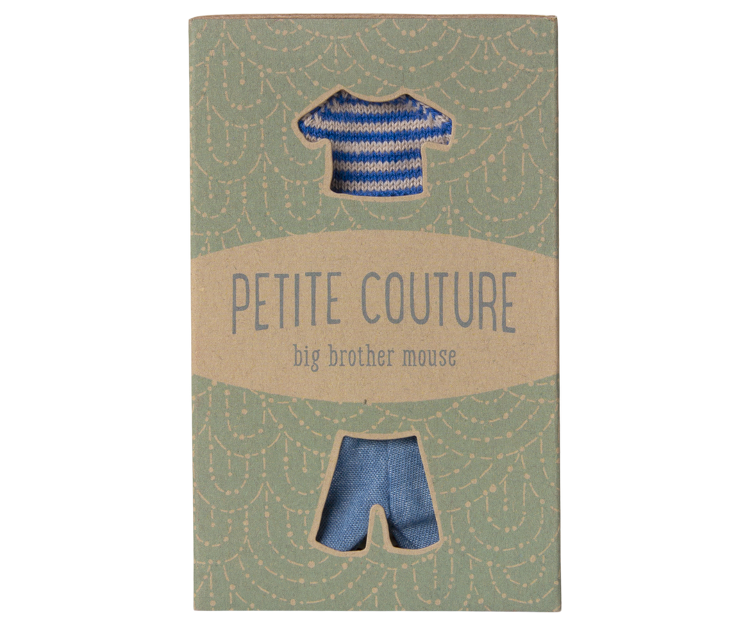 Maileg Mouse Knitted Sweater &amp; Pants – Big Brother