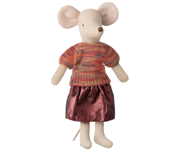 Maileg Mouse Skirt &amp; Knitted Blouse – Mum Mouse