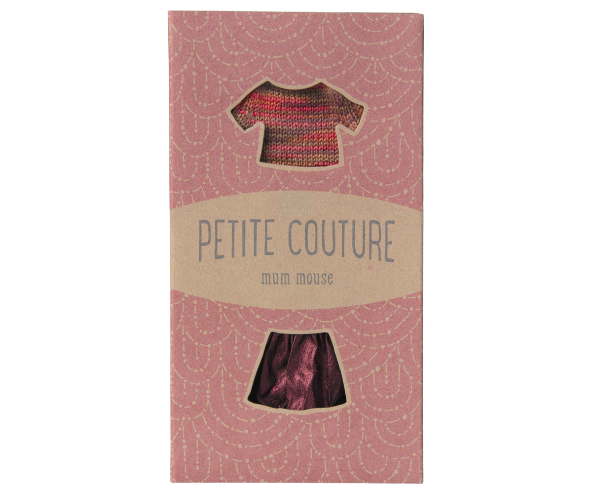 Maileg Mouse Skirt & Knitted Blouse – Mum Mouse
