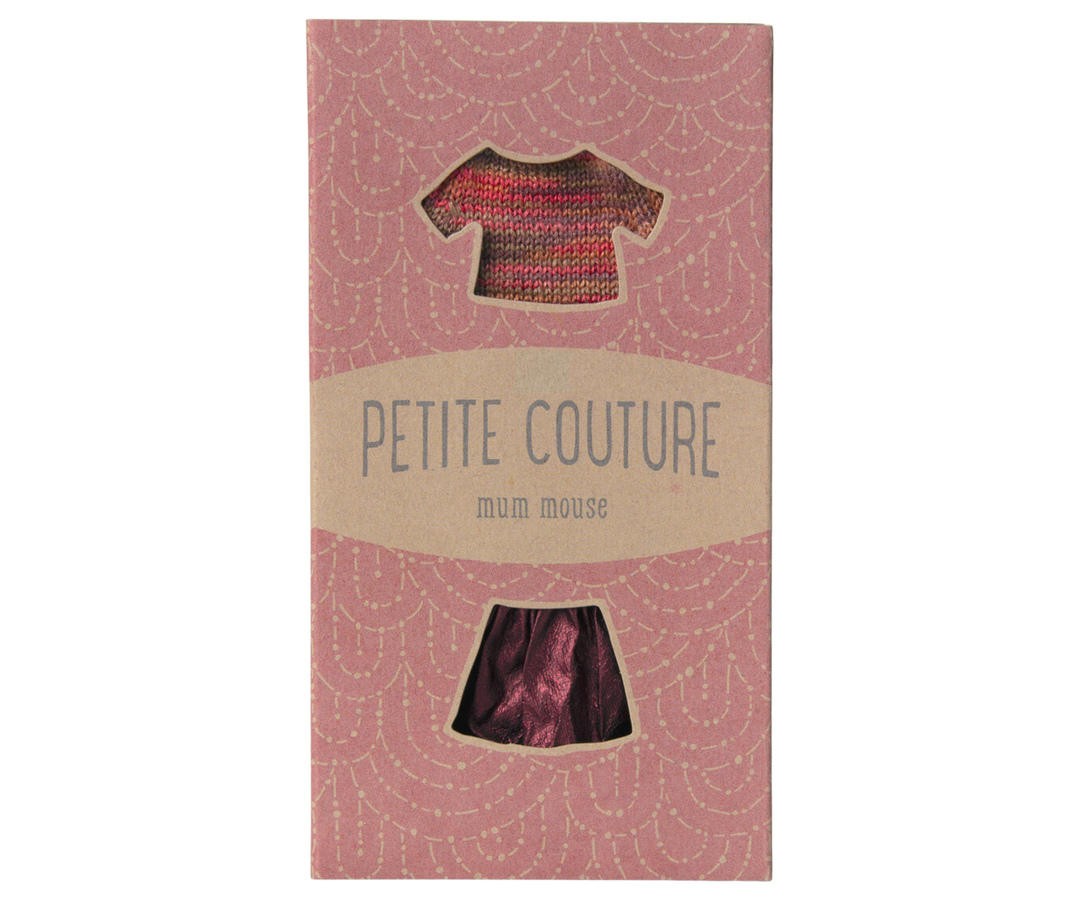 Maileg Mouse Skirt &amp; Knitted Blouse – Mum Mouse
