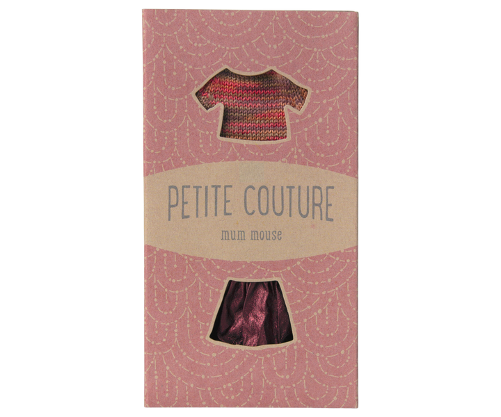 Maileg Mouse Skirt &amp; Knitted Blouse – Mum Mouse