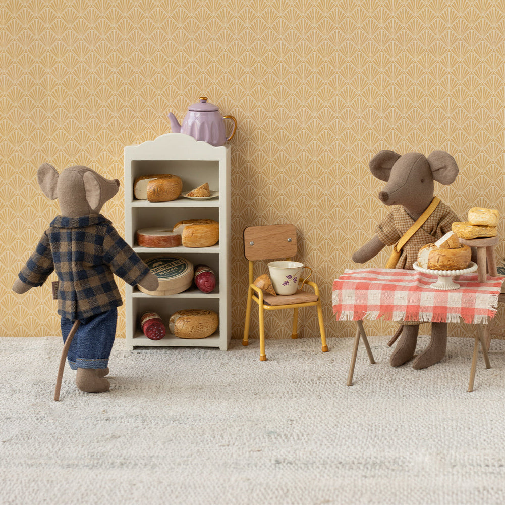 Maileg Brown Checked Shirt & Pants– Dad Mouse