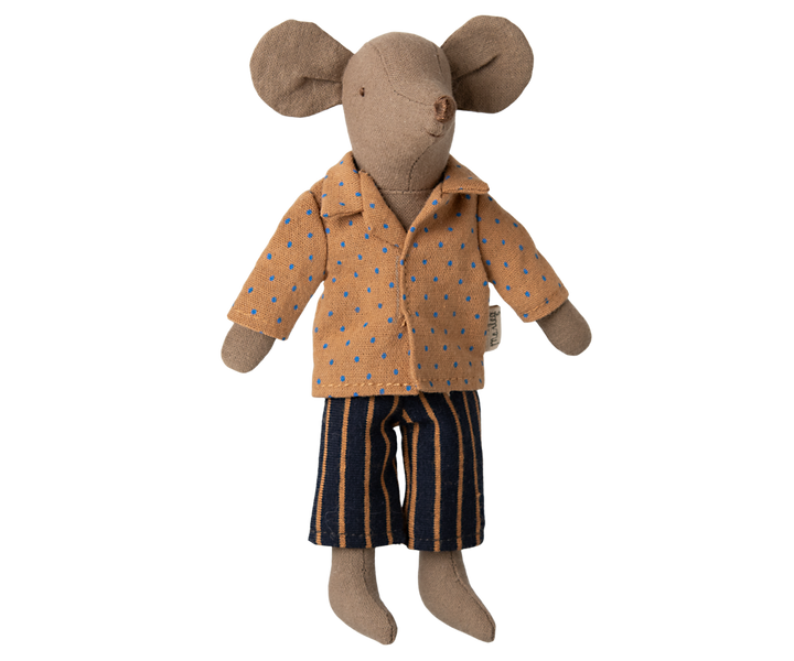 Maileg Mouse Shirt &amp; Striped Pants – Dad Mouse