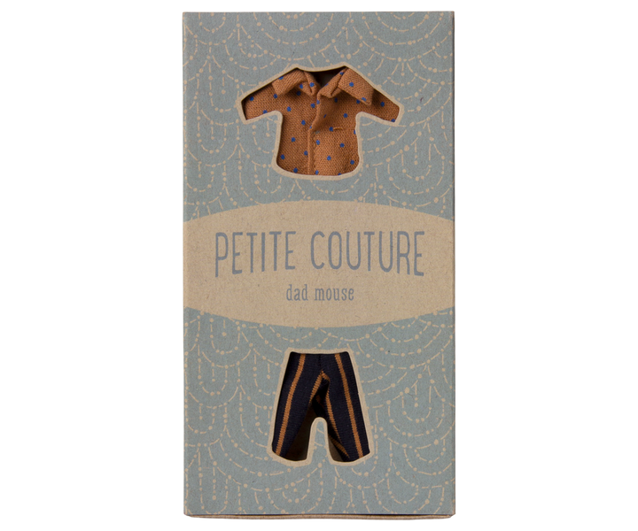 Maileg Mouse Shirt &amp; Striped Pants – Dad Mouse