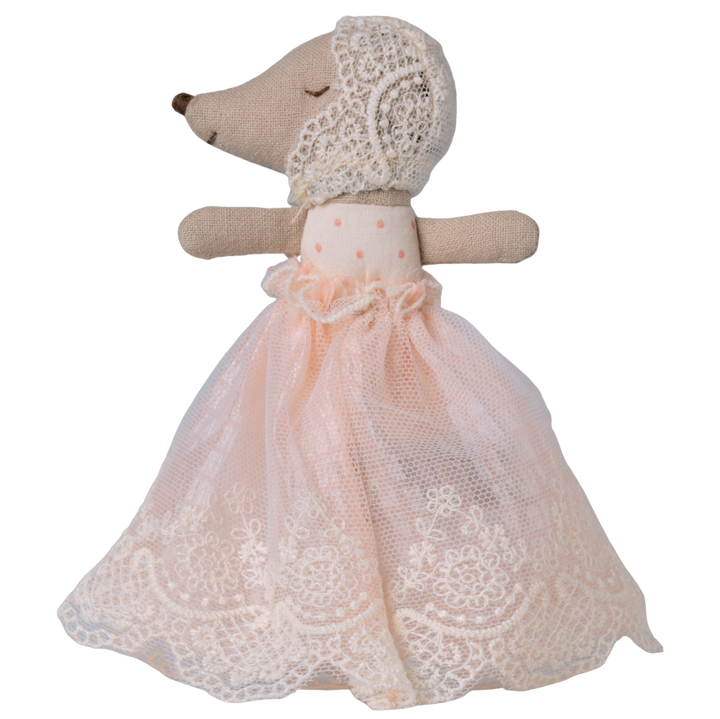 Maileg Baby Mouse in Gown – Powder