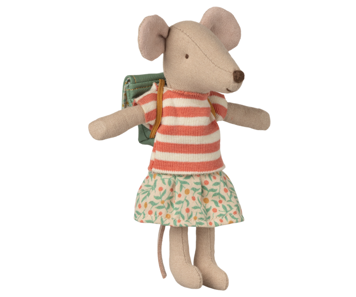 Maileg Mouse Clothes &amp; Bag – Big Sister (Green)
