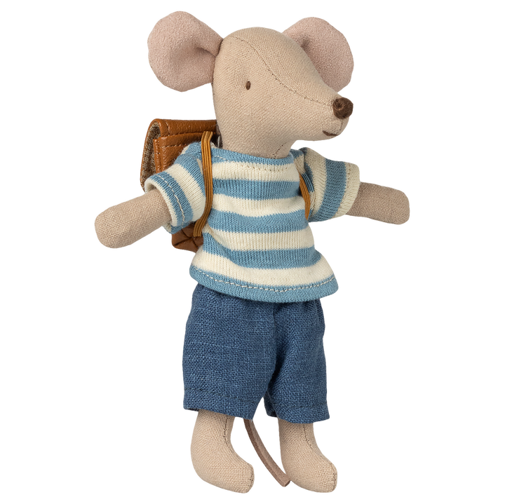 Maileg Tricycle Mouse with Bag – Big Brother (Brown)