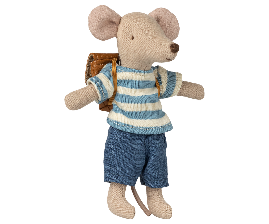 Maileg Mouse Clothes &amp; Bag – Big Brother (Brown)
