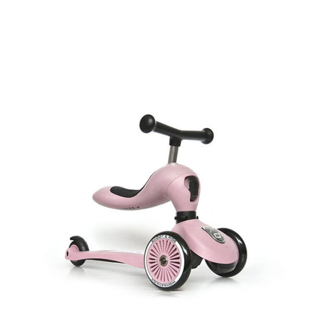 Scoot And Ride 2-in-1 Balance Bike & Scooter Highwaykick 1 – Rose