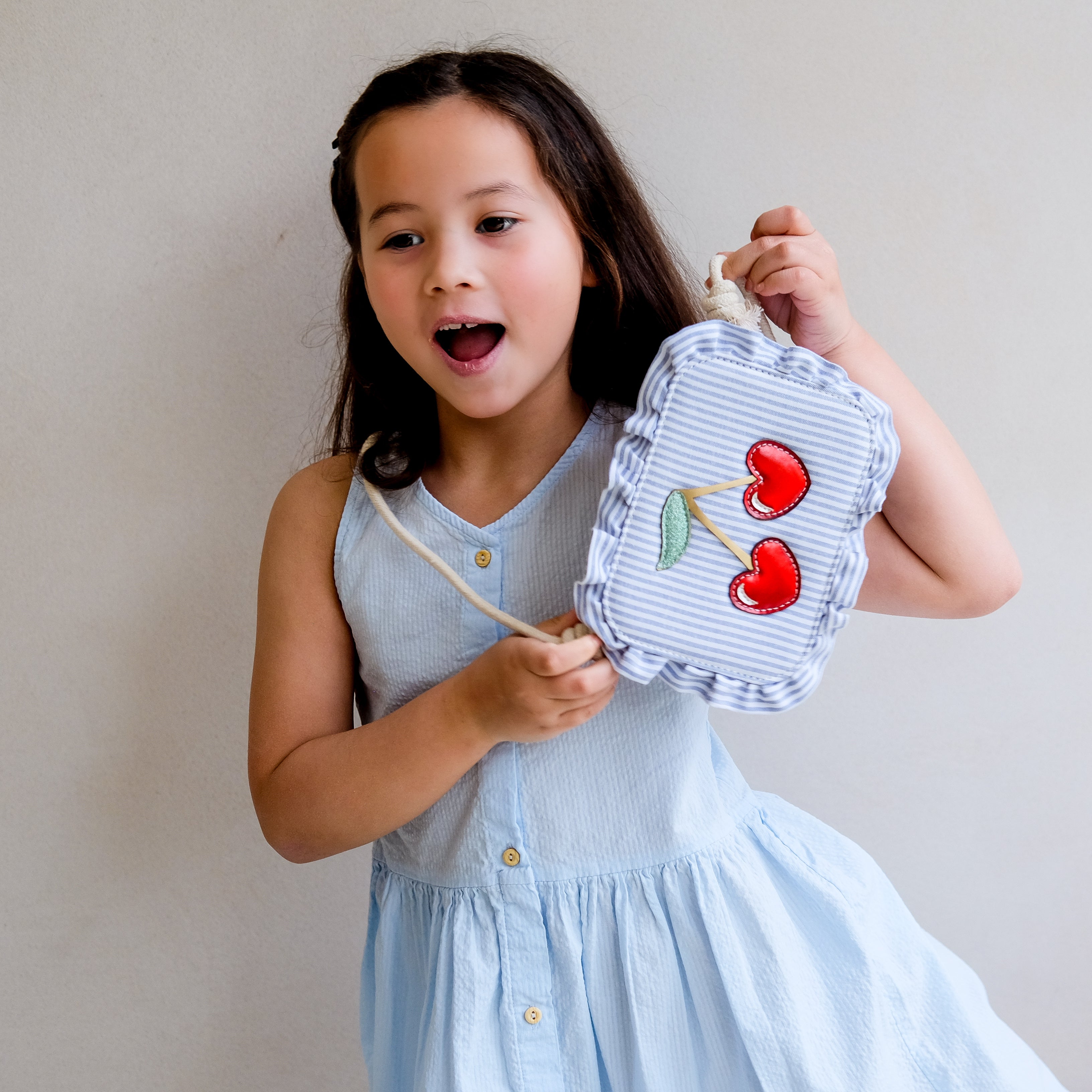 Mimi & Lula Striped Cherry Bag