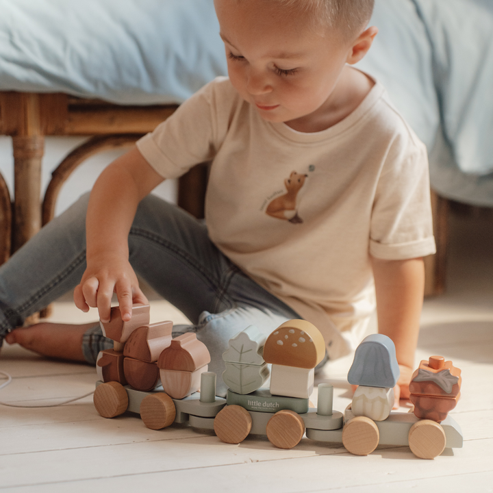 Little Dutch Squirrel Stacking Train – Forest Friends