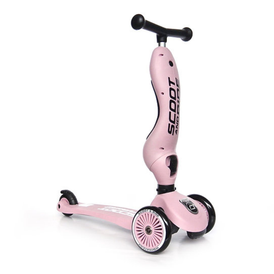 Scoot And Ride 2-in-1 Balance Bike & Scooter Highwaykick 1 – Rose