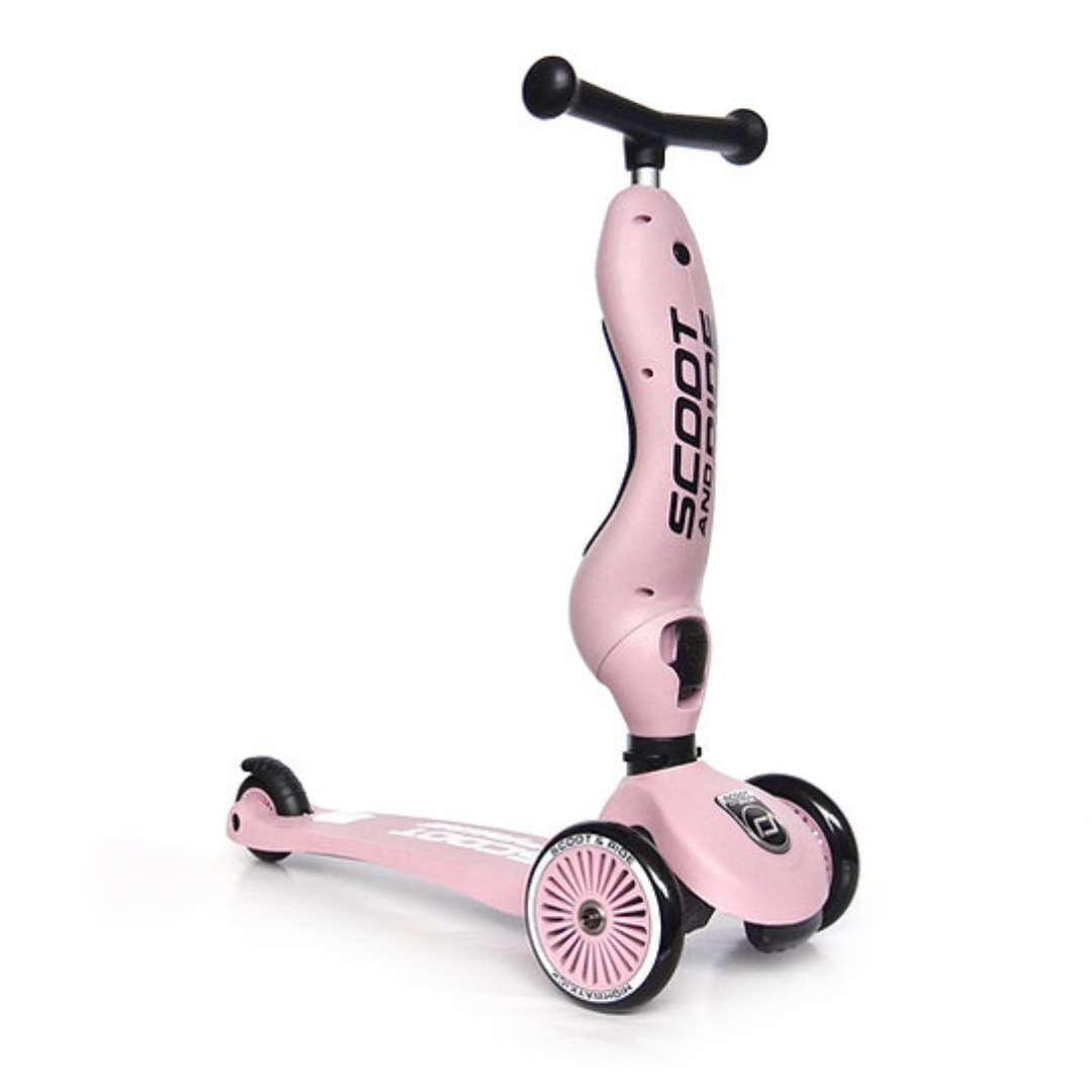 Scoot And Ride 2-in-1 Balance Bike &amp; Scooter Highwaykick 1 – Rose
