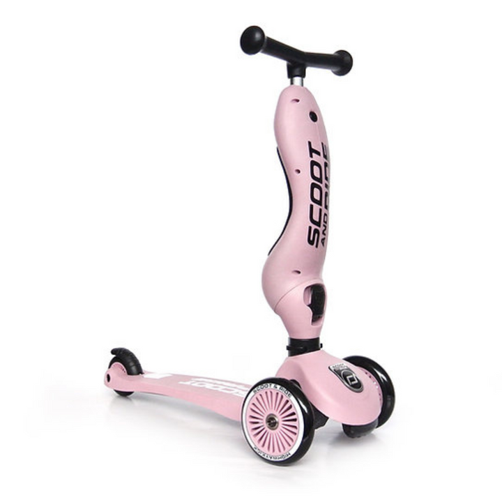 Scoot And Ride 2-in-1 Balance Bike &amp; Scooter Highwaykick 1 – Rose