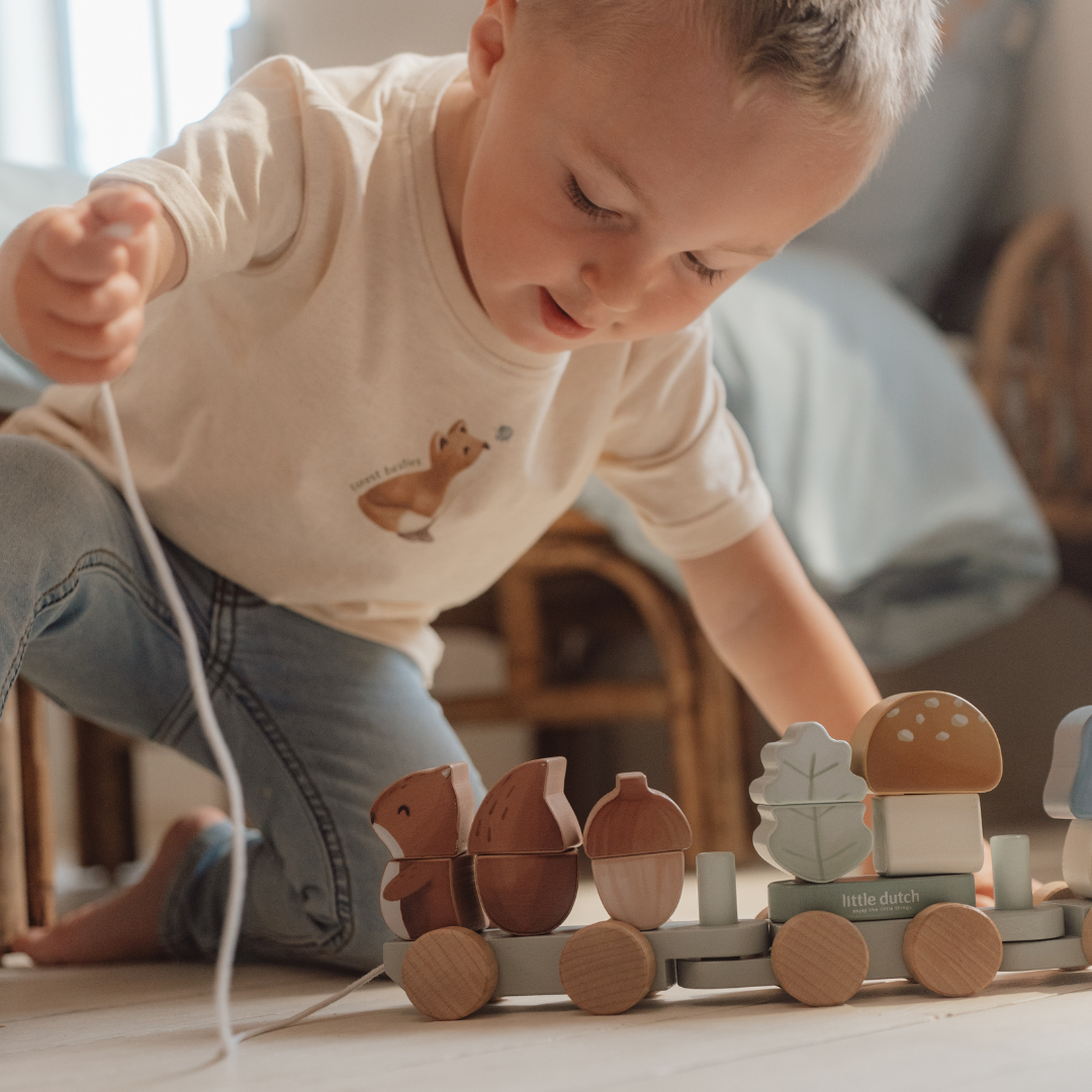 Little Dutch Squirrel Stacking Train – Forest Friends