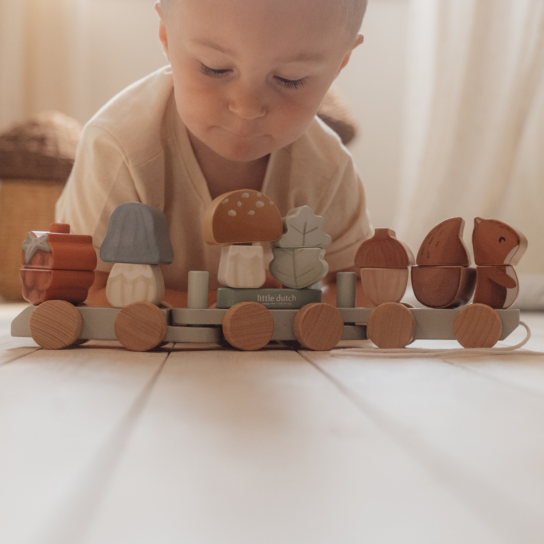 Little Dutch Squirrel Stacking Train – Forest Friends