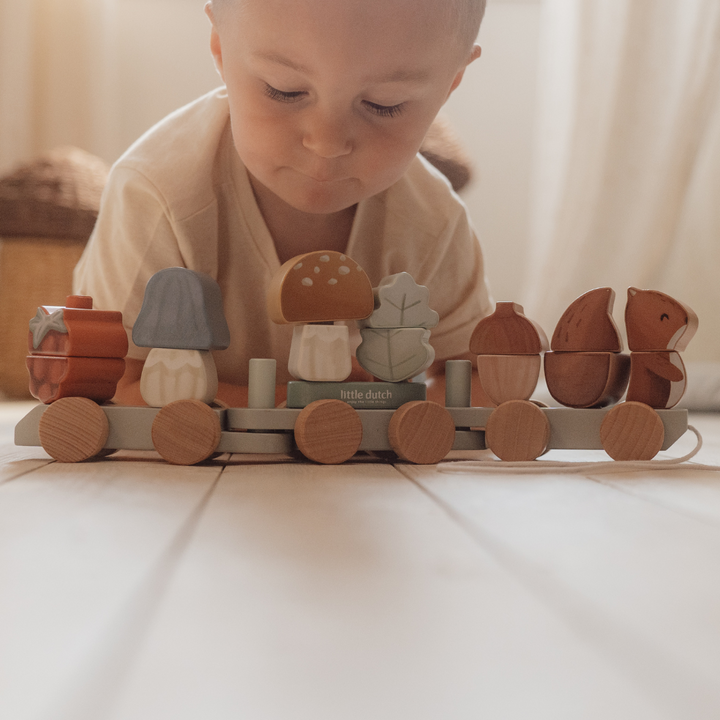 Little Dutch Squirrel Stacking Train – Forest Friends