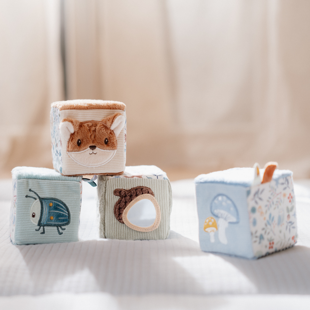 Little Dutch Soft Cubes – Forest Friends (Set of 4)