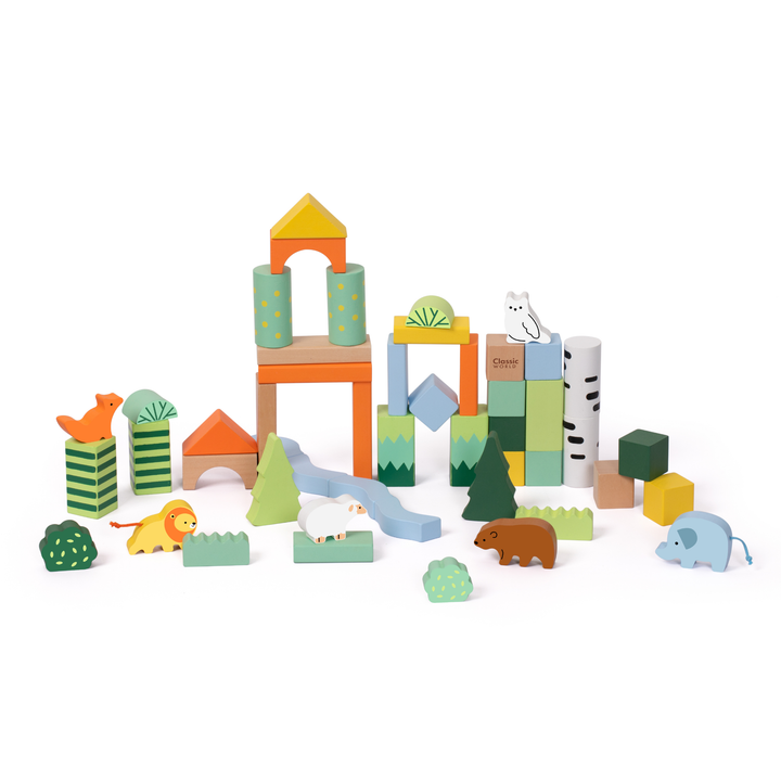 Classic World Forest Building Blocks (50 Piece)