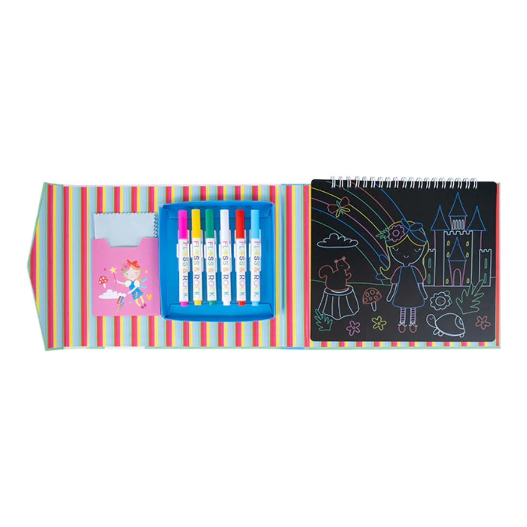 Floss & Rock Chalkboard Sketchbook – Rainbow Fairy