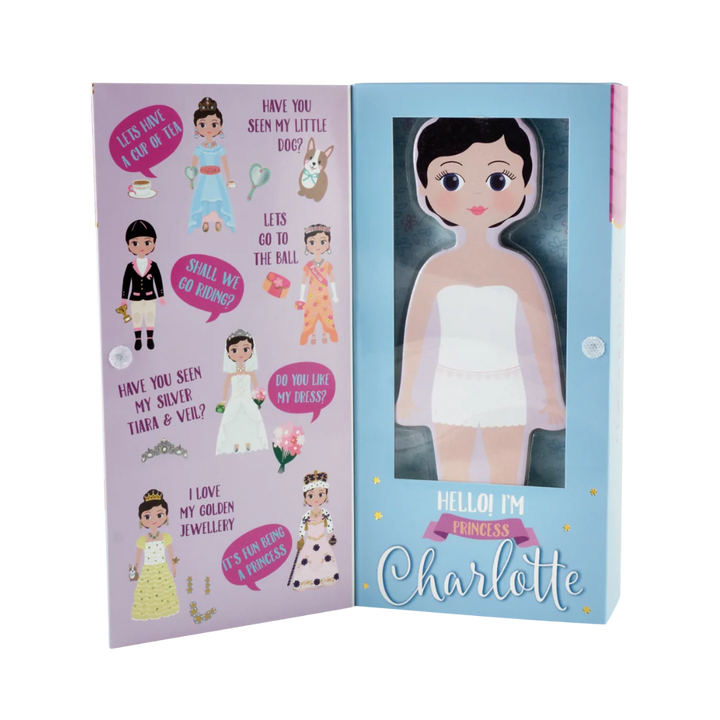 Floss &amp; Rock Wooden Magnetic Dress Up Doll – Charlotte