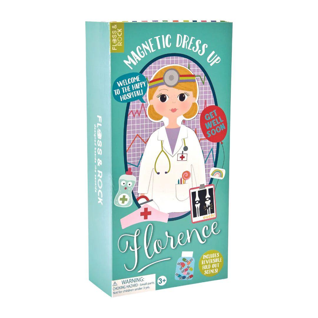 Floss &amp; Rock Wooden Magnetic Dress Up Doll – Florence