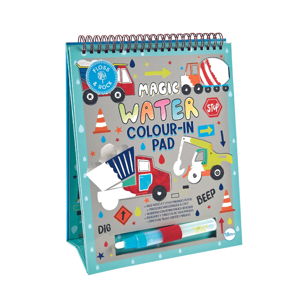 Floss &amp; Rock Magic Colour Changing Water Card Easel &amp; Pen – Construction