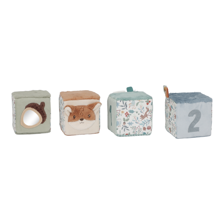 Little Dutch Soft Cubes – Forest Friends (Set of 4)