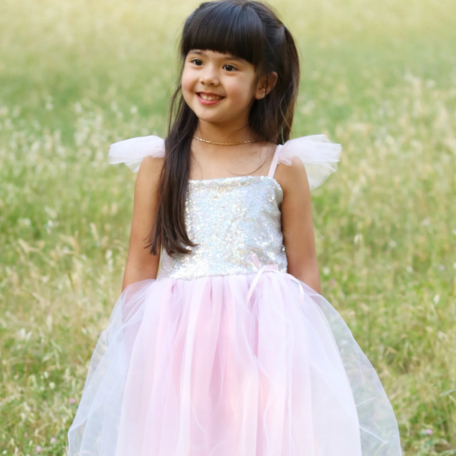 Great Pretenders Sequins Princess Dress – Pink