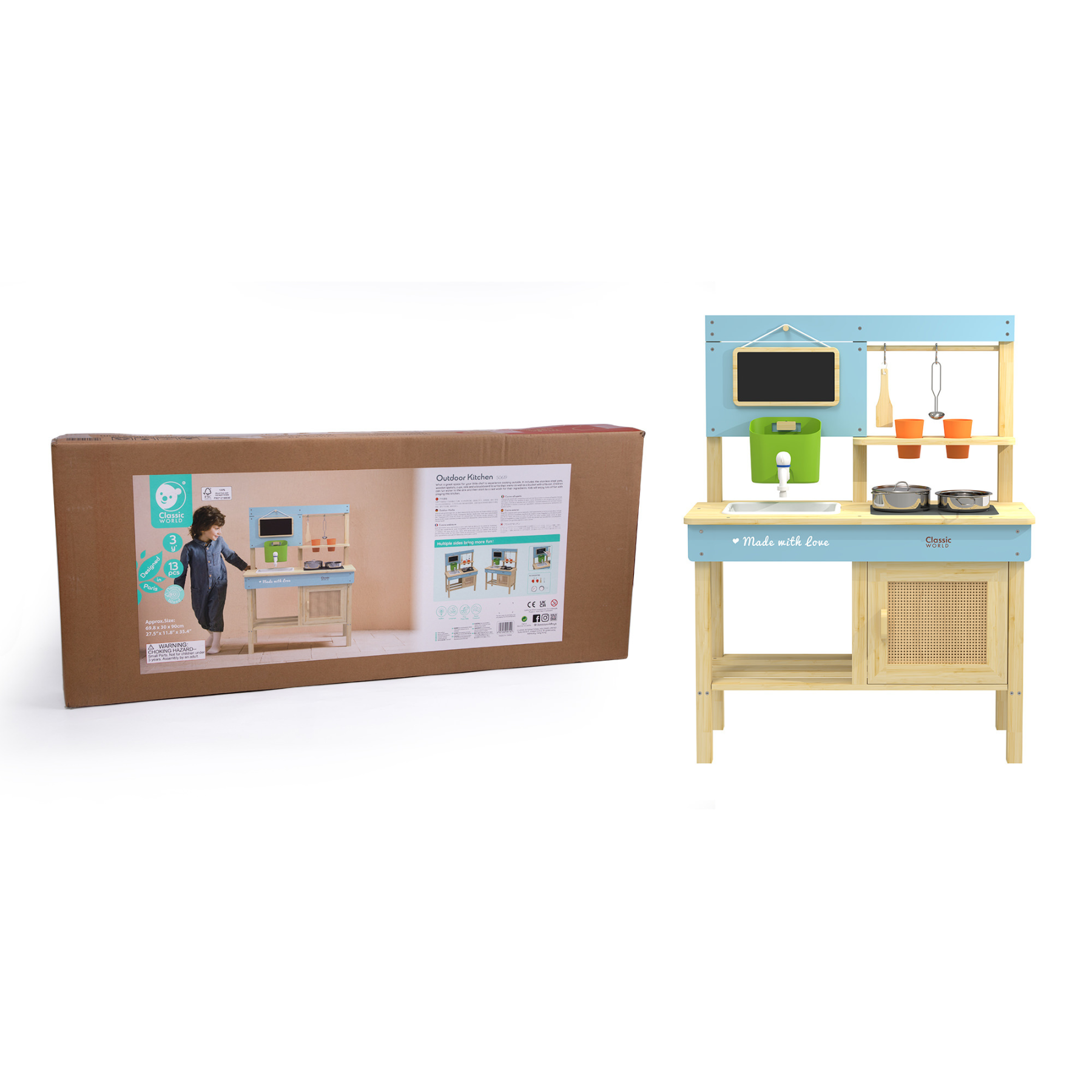 Classic World Wooden Outdoor Mud Kitchen