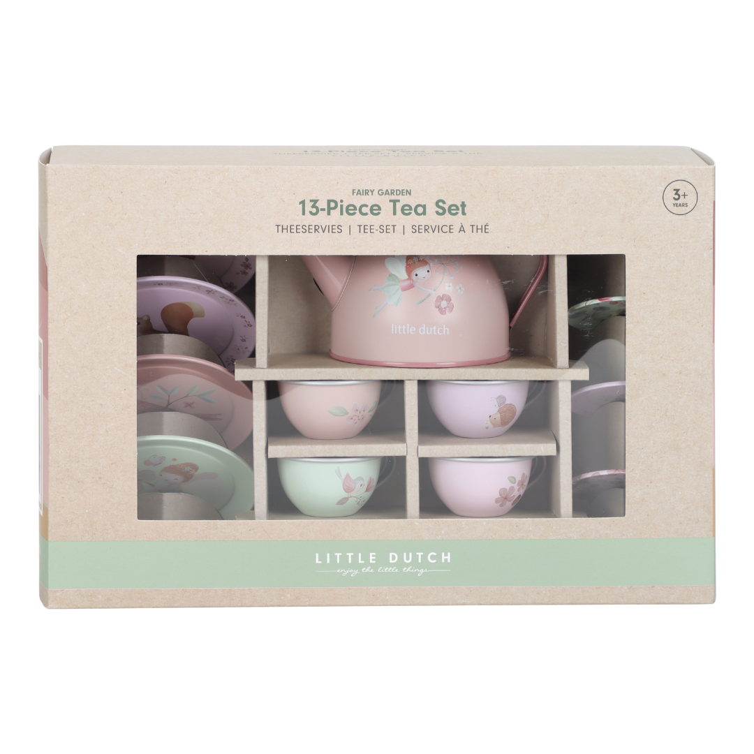 Little Dutch Tea Set in Suitcase – Fairy Garden (13 Piece)