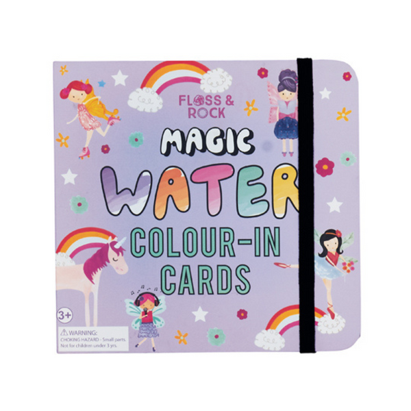Floss & Rock Magic Colour Changing Water Cards – Fairy Unicorn