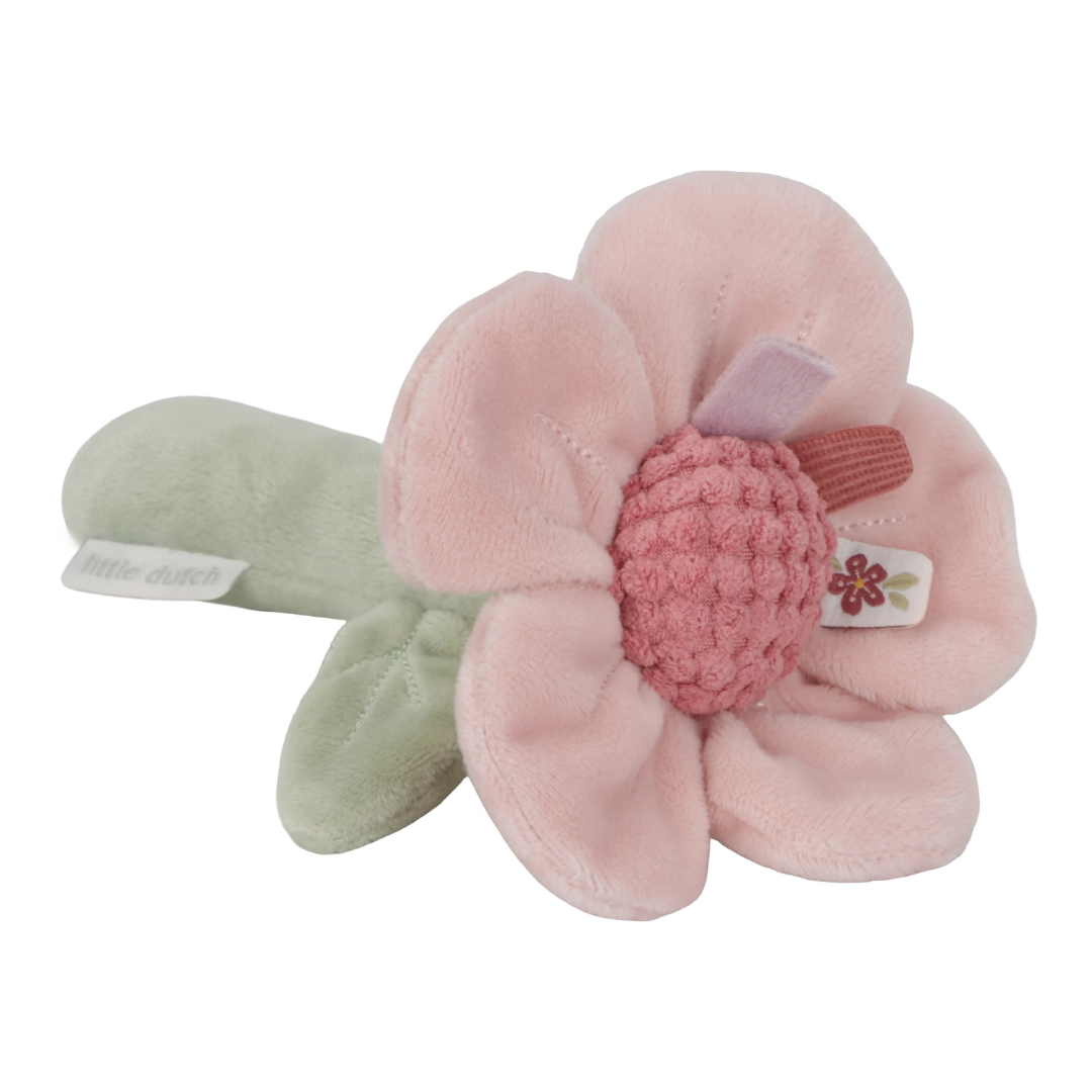 Little Dutch Pink Flower Rattle – Fairy Garden