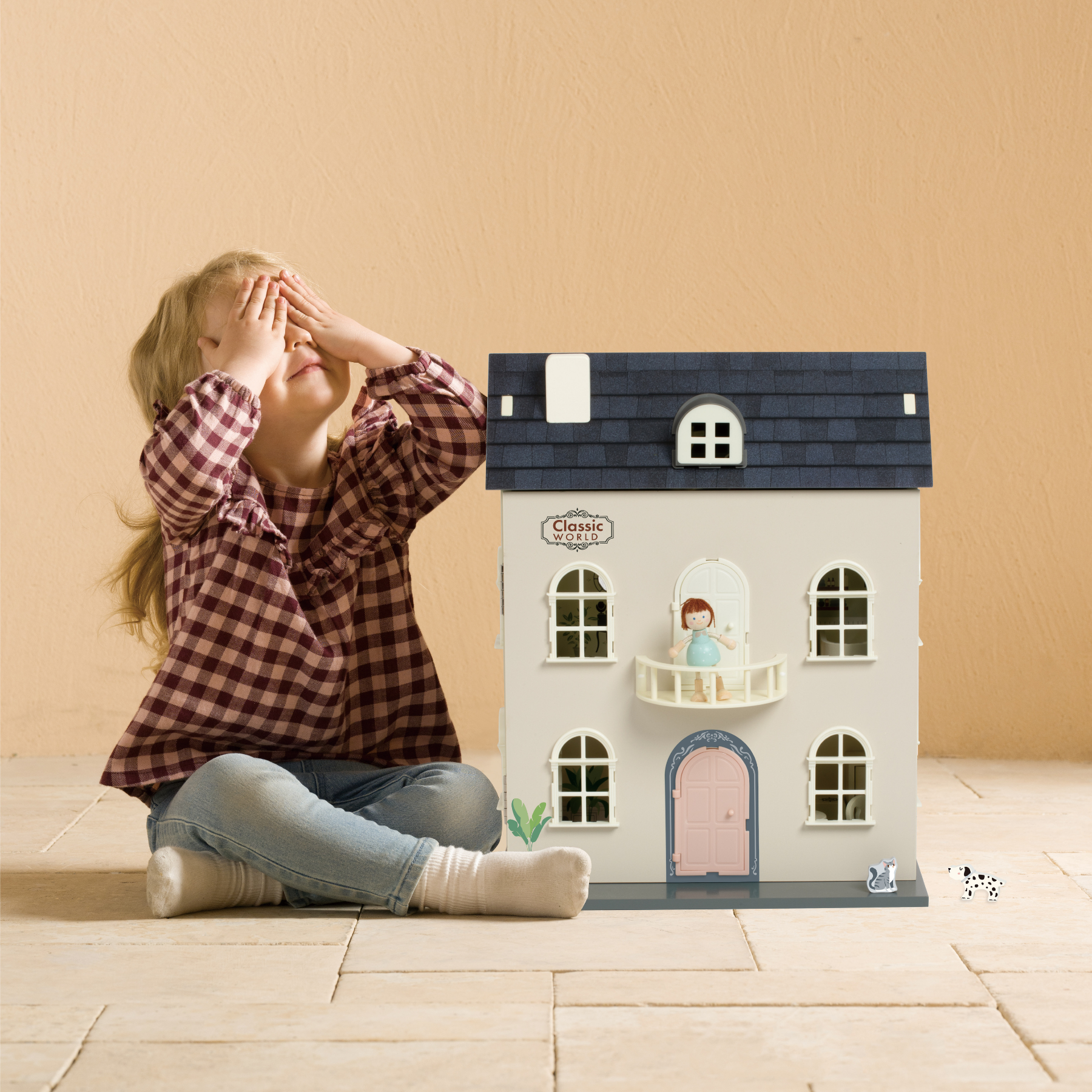 Classic World Vintage Wooden Dollhouse