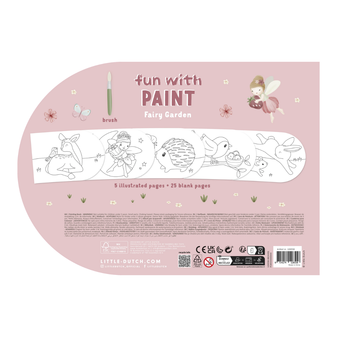 Little Dutch Paint Book – Fairy Garden